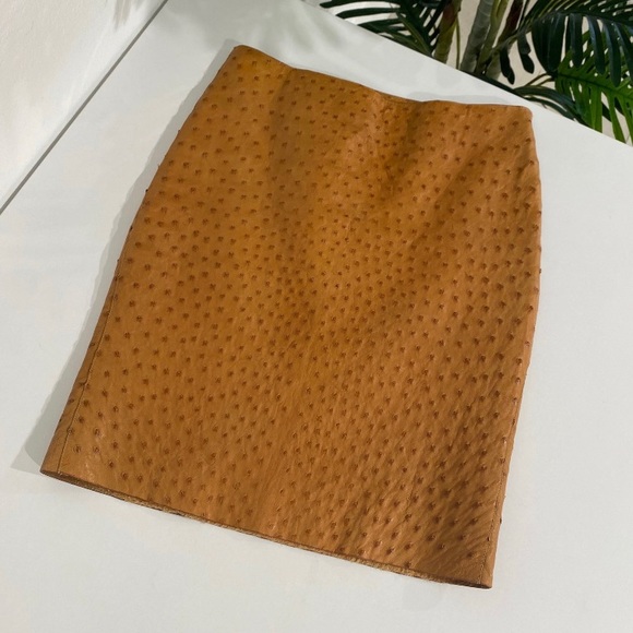 Prada Dresses & Skirts - Authentic Prada Ostrich Pencil Skirt size 38